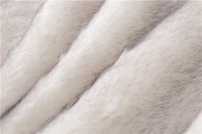 Double Layers Faux Fur Blankets Soft Warm Mink Throw Acrylic Long Pile Home Decor Imitated Fox Fur ULTIMATE LUXURY