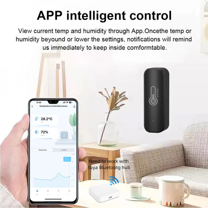 Bluetooth Temperature Humidity Sensor Mini Compatible with Bluetooth APP Remote Control Thermometer Hygrometer Sensor
