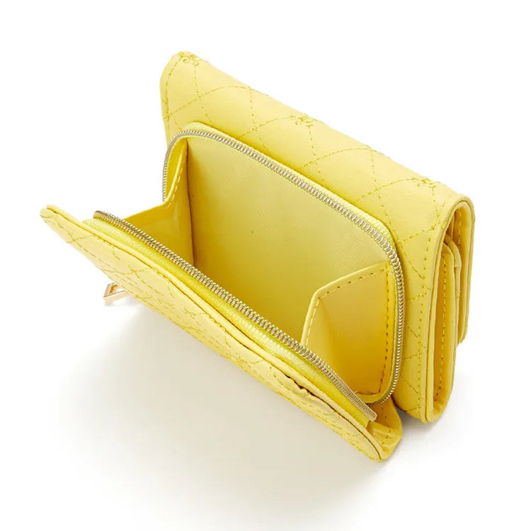 Kawaii Clutch Purse with Coin Pouch and Card Slots Detachable Strap
