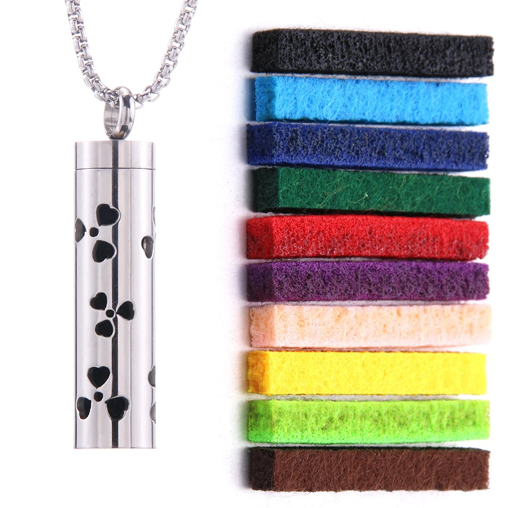 Women’s Aromatherapy Diffuser Necklace 316L Stainless Steel Locket