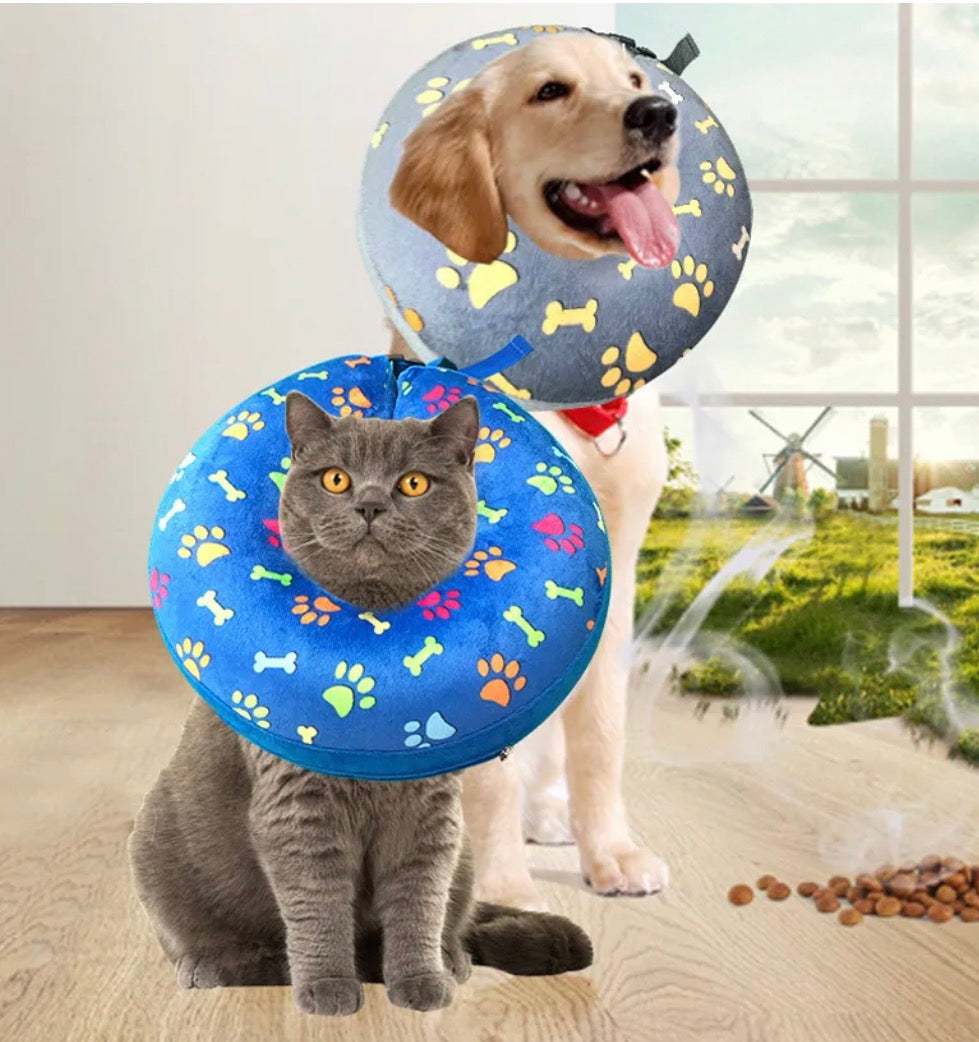 Cartoon Donut Pattern Dog and Cat Collar