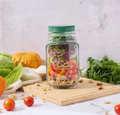 Leakproof Salad Container with Vertical Layering for Fresh On The Go