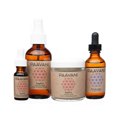 Natural Organic Kapha Skincare Ritual | Ayurvedic Set for Oily & Congested Skin