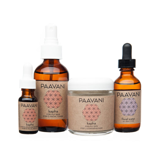 Natural Organic Kapha Skincare Ritual | Ayurvedic Set for Oily & Congested Skin