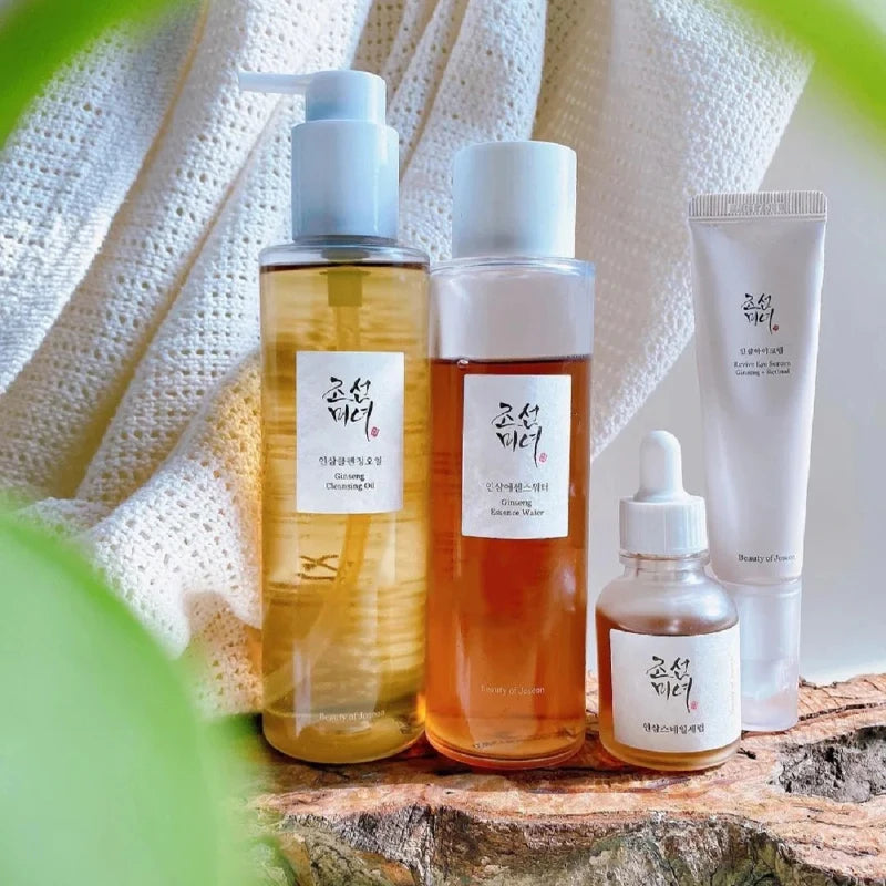 Korean Facial Cleanser Hydrating with Rice Probiotic SPF50 Sunscreen and Extract for All In One Skincare