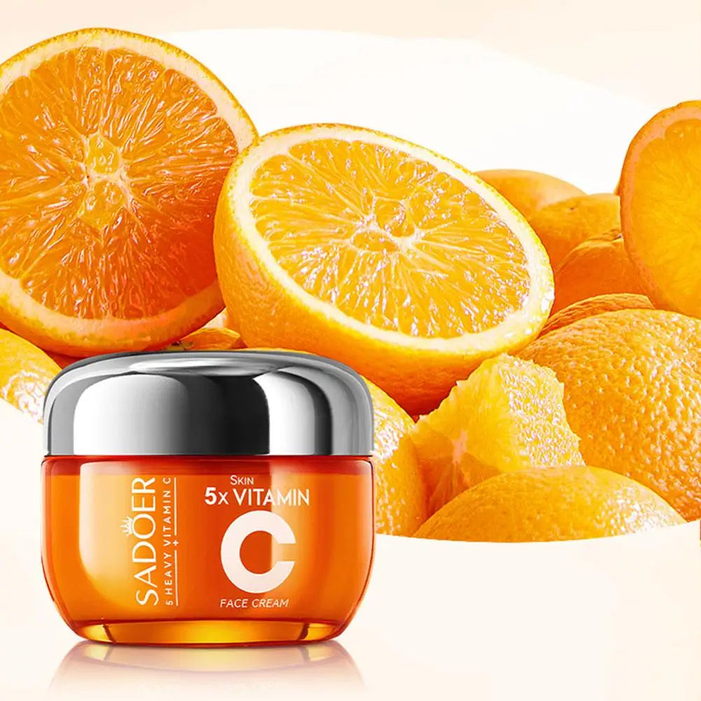 Vitamin C skincare with face cream serum or toner options