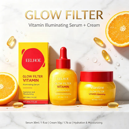Vitamin C essence and cream with single or duo options