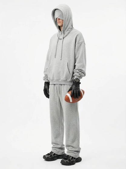 Unisex Cotton Blend Fleece Hoodie And Pants Set With Relaxed Fit And Soft Texture