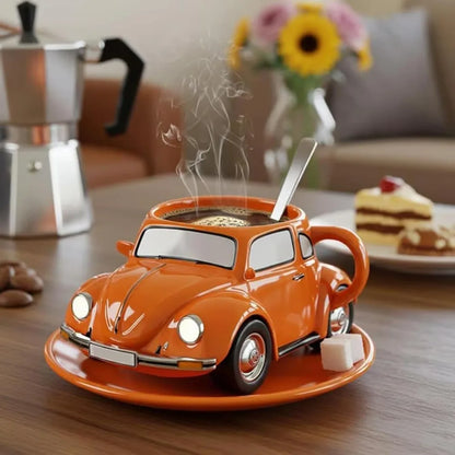 Handmade Beetle Shaped Mug with 321 Ml Capacity for Beetle Lovers Gift