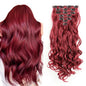Lush Clip In Extensions 7 Piece Full Head 22 Inch Curly Wavy Hair