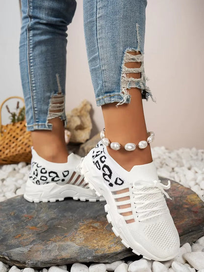 shoes woman 2025 [Leopard print sneakers] lightweight and breathable women's casual sneakers.women's shoes sale shoes