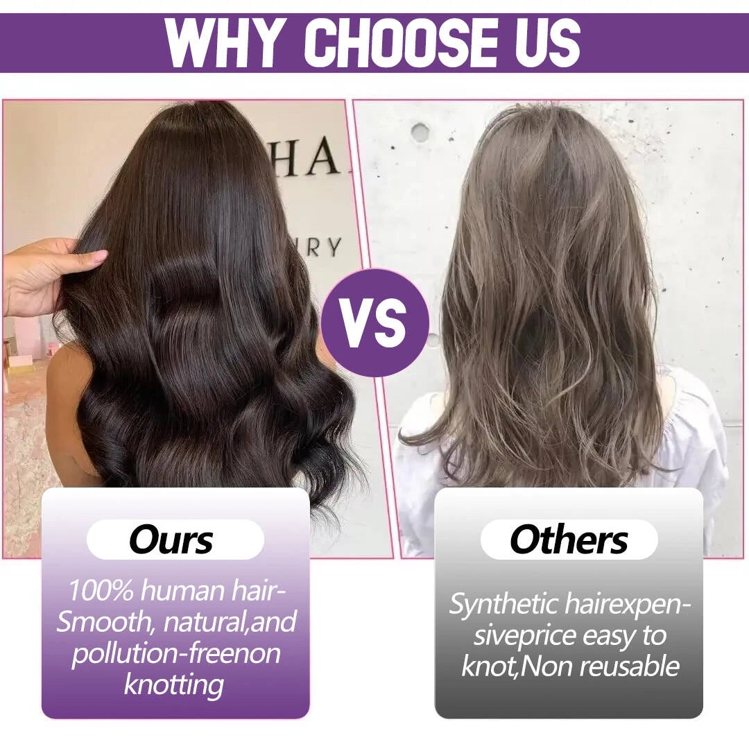 Straight Hair Extensions with Tape In Remy Hair Skin Weft