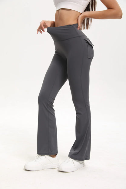 High-Waist Leggings With Cargo Pockets For Yoga And Gym Workouts For All Day Support