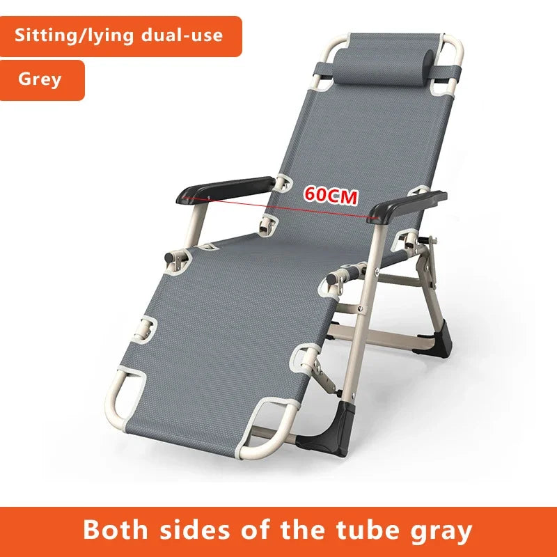Portable office and household folding bed Ultra light height adjustable outdoor Camp bed Beach march recliner