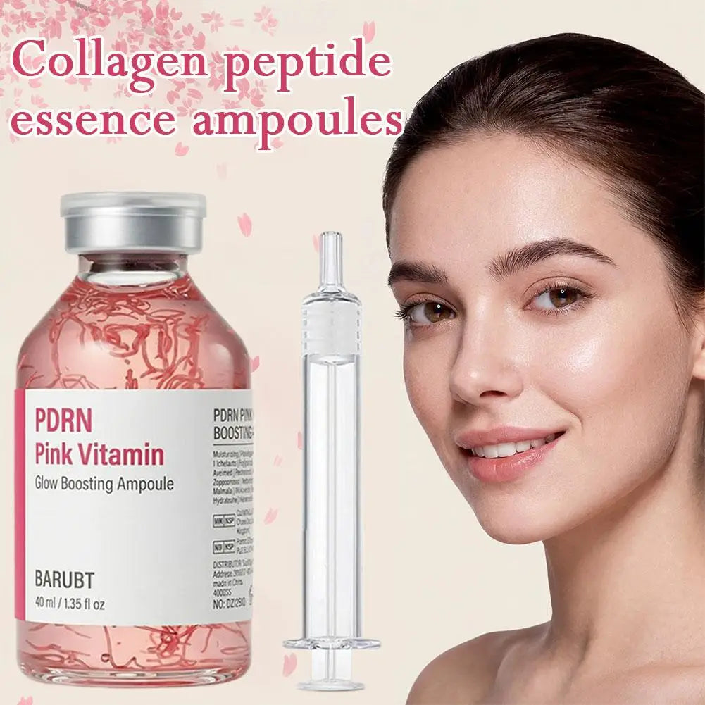 Korean Skincare Ampoule Kit Glow Formulated With Collagen Silk Peptide And PDRN For Deep Hydration And Radiant Skin