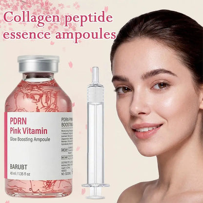 Korean Skincare Ampoule Kit Glow Formulated With Collagen Silk Peptide And PDRN For Deep Hydration And Radiant Skin