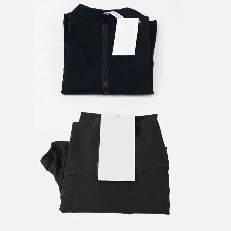 Designer 2-piece yoga suit set | Leggings and Coat Sets Merch Gone Viral