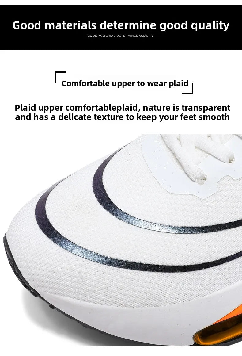Breathable Sneakers for Marathon Training Cushioned Insole Nonslip Grip