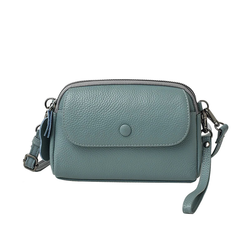 Women's phone crossbody bag with an interior zip pocket