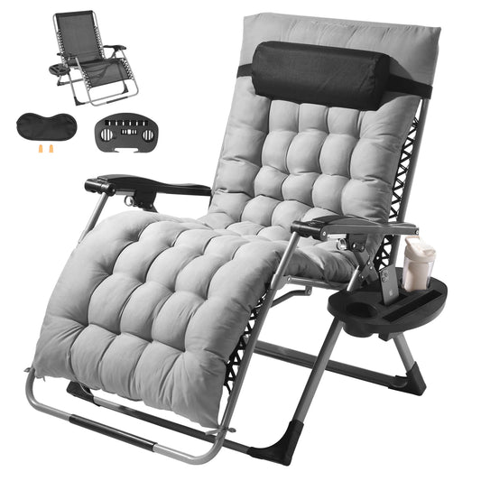 Zero Gravity Chair Zero Gravity Recliner Lounge Chair Adjustable Anti Gravity Chair with Cushion Footrest and Cupholder