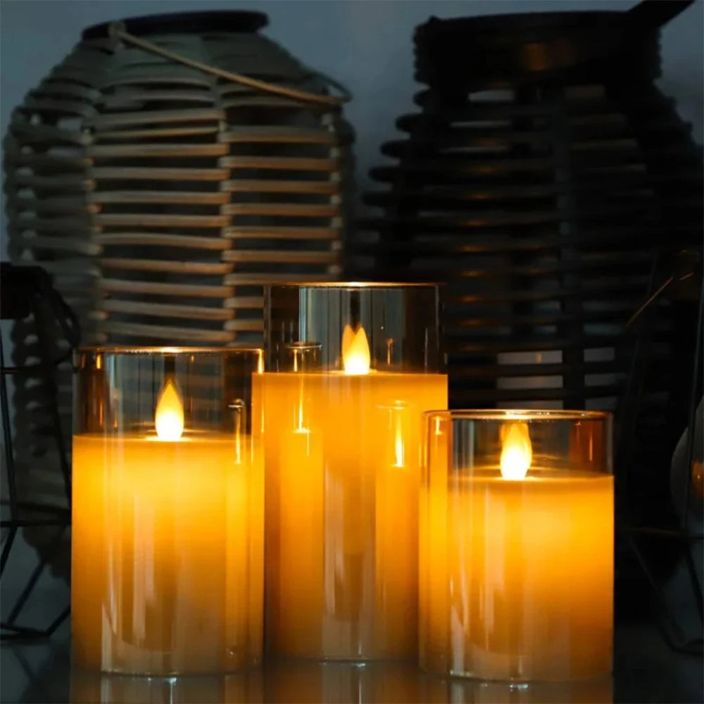 Flameless LED Candle Lights With Remote Control - Realistic Flicker, Safe Home Ambience