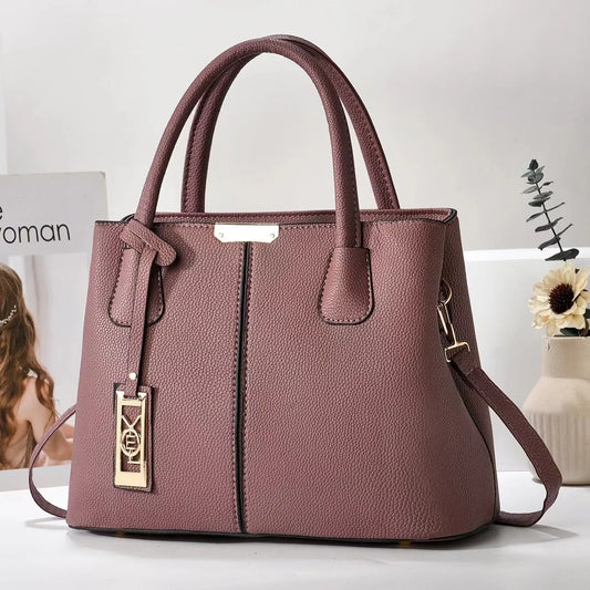 Structured Tote Bag with Zipper Closure for Women Everyday Use