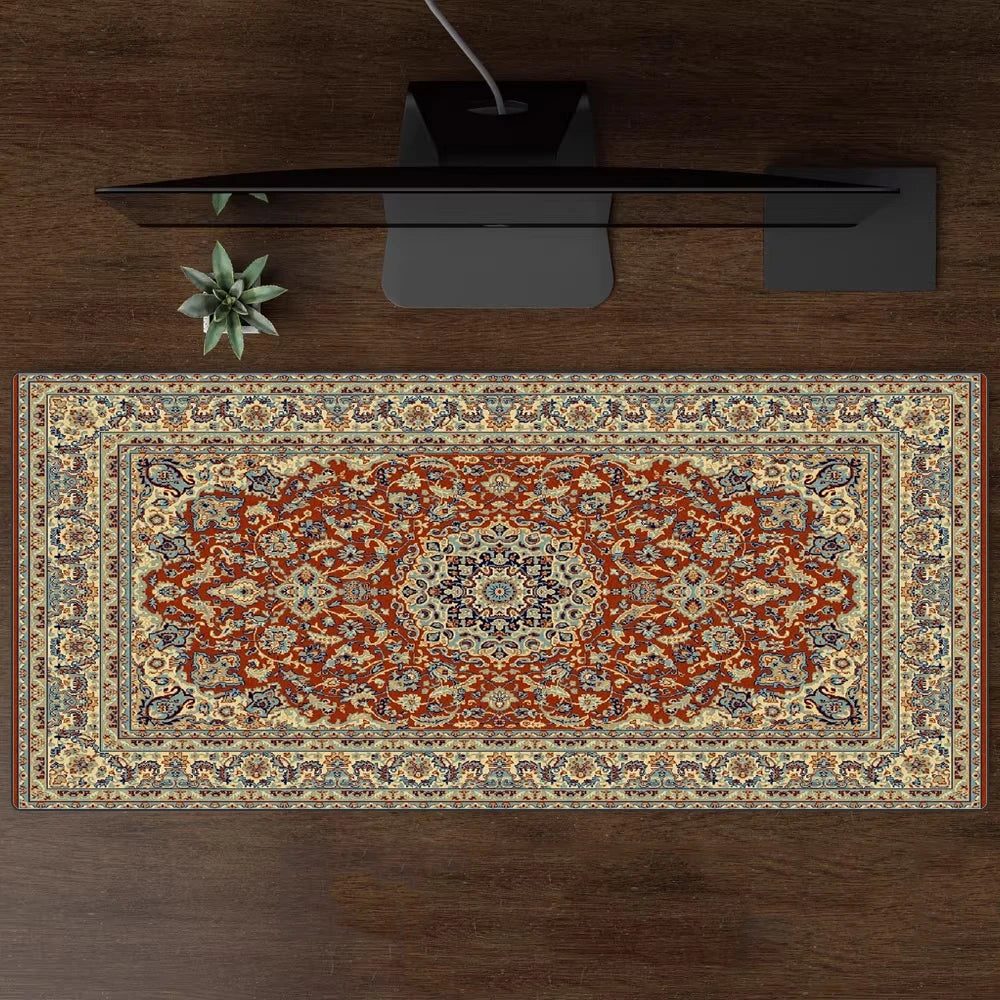 Luxury Persian Carpet Mouse Pad Large Persian Pattern MousePad Game Desk Accessories Computer Desk Mat Bedroom Floor Mat Persian Carpet