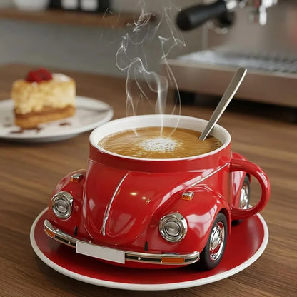 Handmade Beetle Shaped Mug with 321 Ml Capacity for Beetle Lovers Gift