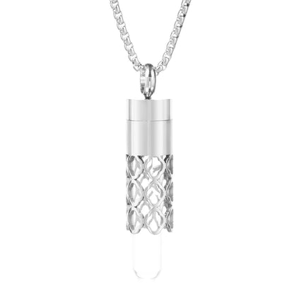 Women’s Diffuser Necklace Stainless Steel Bottle Oil Storage