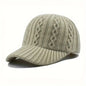 Trendy Knitted Baseball Cap For Men And Women - Autumn/Winter Fashion Peaked Hat, Versatile And Warm