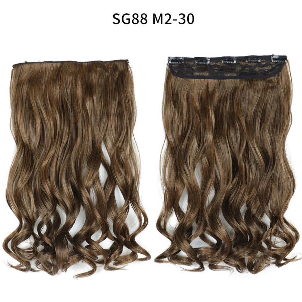 Long Clip In Hair Extensions for Length and Volume 22 Inch