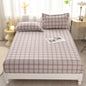 Soft Bedsheet Simple Style Bed Cover Single/Queen/King Size Bed Linen Home Fitted Sheets 침대시트 (Pillowcase Need Order)