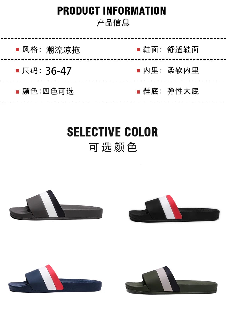 Non-Slip Slippers for Men and Women with Cushioned Comfort Beach Ready