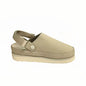 Designer Suede Platform Clog Slides - Unisex Warm Thick Sole Slip-On Shoes