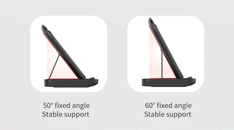Foldable Wireless Dock for Smartphones and Earbuds 3-in-1