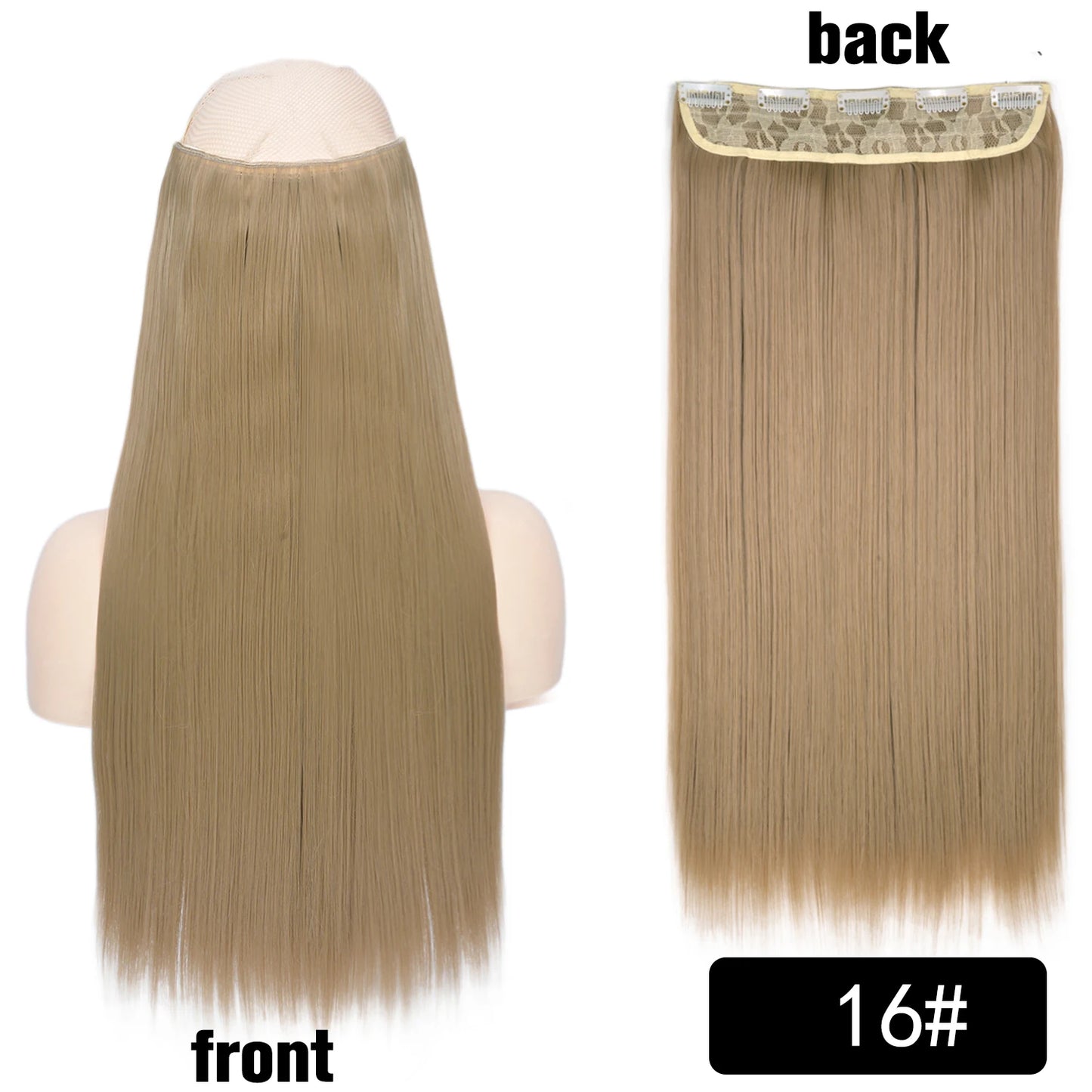 Long Clip In Hair Extensions for Length and Volume 22 Inch
