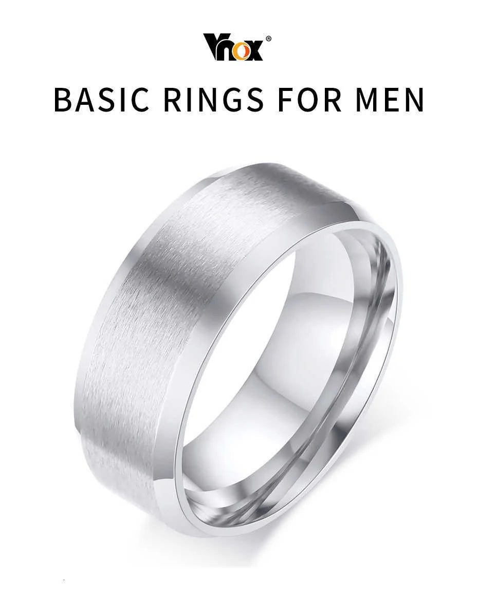 Bold Ring for Men with Stainless Steel Horus Cross Rhodium Plated 8mm