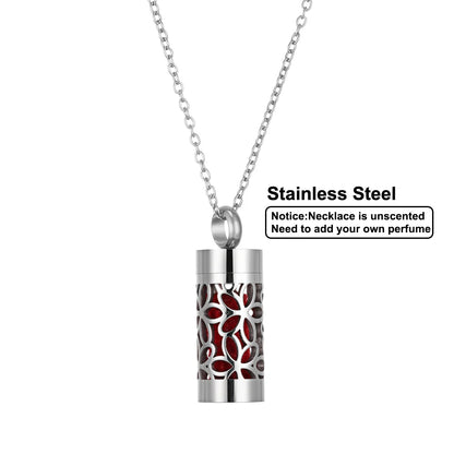 Women’s Stainless Steel Aromatherapy Diffuser Necklace For Essential Oils