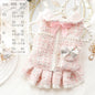 Winter Cotton Dog Dress Princess Style Soft Fit For Puppies