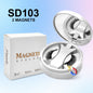 Magnetic Eyelashes Set 1 Pair Reusable No Glue Needed False Eyelashes with Magnetic Tweezers Curly Faux Lashes Makeup Tool