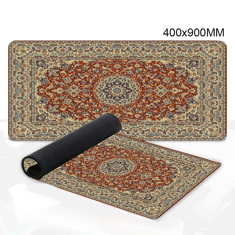Luxury Persian Carpet Mouse Pad Large Persian Pattern MousePad Game Desk Accessories Computer Desk Mat Bedroom Floor Mat Persian Carpet