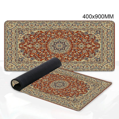 Luxury Persian Carpet Mouse Pad Large Persian Pattern MousePad Game Desk Accessories Computer Desk Mat Bedroom Floor Mat Persian Carpet