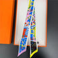 NEW 2026 Long Scarf for Women Narrow Ribbon Headband Female Neckerchief Handle Bag Band Bandana Hair Tie Accessories