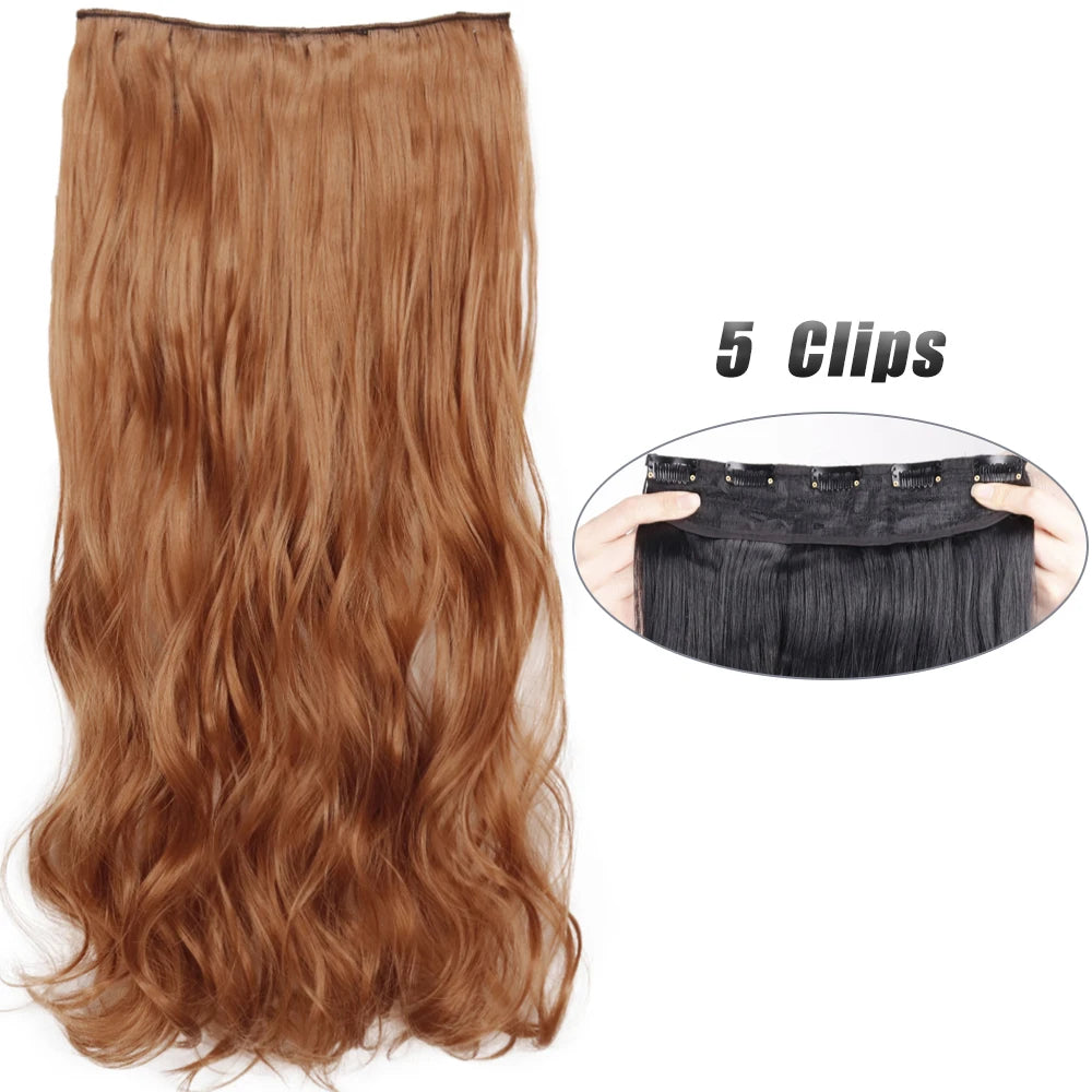 Voluminous Clip-In Hair Extensions 80cm For Fuller Long Hair Look