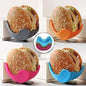 4PCS Adjustable Burger & Sandwich Holders – No-Mess Silicone Grips | The Ultimate Food Hack You’ll Wish You Had Sooner!