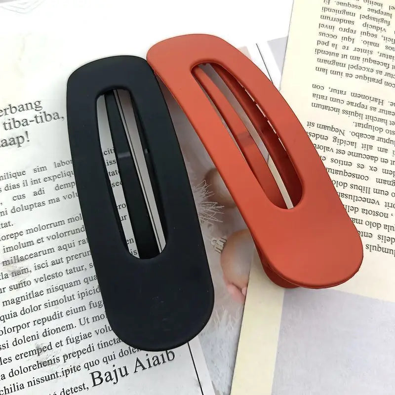 Matte Hair Clips for Bangs and Flyaway Control Gentle Grip Daily Wear