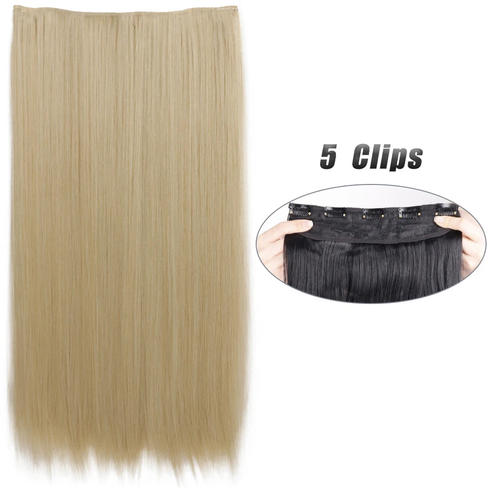 Wavy Clip In Hair Extensions Five Clip Set for Fuller Waves