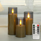 Flameless Candle Set with Remote Timer for Weddings and Parties