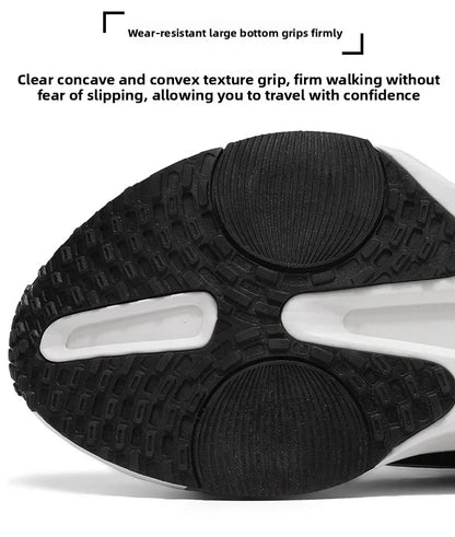 Breathable Sneakers for Marathon Training Cushioned Insole Nonslip Grip