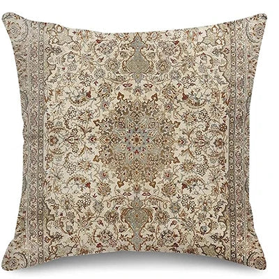 Mandala Pattern Brown Throw Pillowcase Home Decoration Pillow Cover Outdoor Cushion Sofa Cushion Cover Decoration